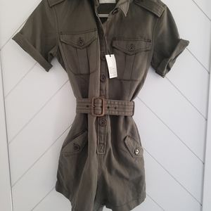 NWT Khaki green romper